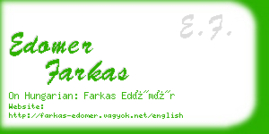 edomer farkas business card